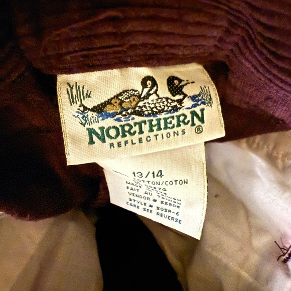 100% Cotton - Northern Reflections- Size 13/14 Jean - Purple Corduroy Women Pant - Picture 7 of 11